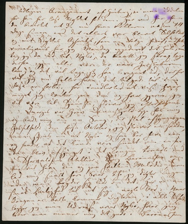 Brev fra H.C. Andersen til Henriette Wulff (16/09-1840)